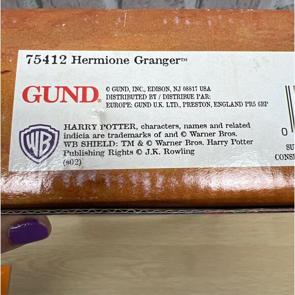 Harry Potter Rare Hermione Granger Doll by Gund SEALED Bundle of (2)75412 l - Picture 8 of 8